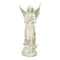 White Polystone 16-inch Angel Sculpture