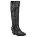Black Star Andromeda Black Women's Leather Fashion Western Boots