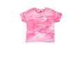 Girls Pink Woodland Camouflage T-shirt