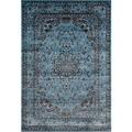 Persian Rugs Antique Styled Multi Colored Blue Base Area Rug (7'10 x 10'6)