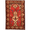 Herat Oriental Afghan Hand-knotted 1960s Semi-antique Tribal Balouchi Wool Rug (3' x 4'4)