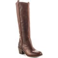 Lucky Brand Women's Looloo Brown Leather Knee-high Boots
