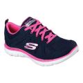 Women's Skechers Flex Appeal 2.0 Simplistic Training Shoe Navy/Hot Pink
