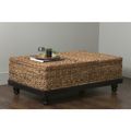 East At Main's Arbor Brown Abaca Textured Coffee Table