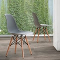 Corvus Winston Dining Chair with Wood Legs (Set of 2)
