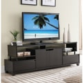 Furniture of America Alise Modern Tiered Storage Cappuccino 70-inch TV Stand