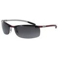Ray Ban Tech RB8305 Carbon Fibre Semi Rimless Polarized Sunglasses