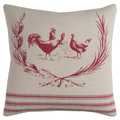 Rizzy Home Rooster Cotton 20-inch x 20-inch Decorative Filled Throw Pillow