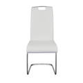 Euro Style Karl White Polyurethane Dining Chair (Set of 4)
