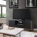 Furniture of America Calebe Modern Multi-storage Weathered Grey/Black 64-inch TV Stand