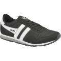 Men's Gola Monaco Sneaker Black/White/Grey Nylon/Synthetic Suede