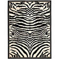 Safavieh Lyndhurst Contemporary Zebra Black/ White Rug (4' x 6')