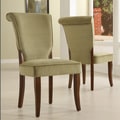Andorra Sage Velvet Upholstered Dining Chair (Set of 2) by iNSPIRE Q Classic