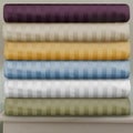 Superior 400 Thread Count Deep Pocket Stripe Cotton Sateen Sheet Set
