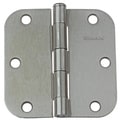 GlideRite 3.5-inch x 5/8-inch Radius Satin Nickel Door Hinges (Case of 24)