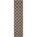 Safavieh Hand-woven Moroccan Reversible Dhurrie Brown/ Ivory Wool Rug (2'6 x 12')