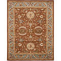 Safavieh Handmade Heritage Timeless Traditional Brown/ Blue Wool Rug (9'6 x 13'6)