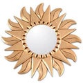 Mohena Wood 'Sunflower' Mirror  , Handmade in Peru 