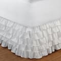 Greenland Home Fashions Cotton-blend Multi-ruffle White 15-inch Drop Bedskirt