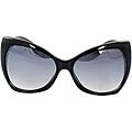 Women's Black Butterfly Sunglasses