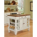 Americana Antiqued White Kitchen Island 5094-94 by Home Styles