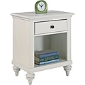 Bermuda Night Stand Brushed White Finish by Home Styles
