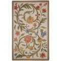 Safavieh Hand-hooked Garden Scrolls Ivory Wool Rug (2'6 x 4')
