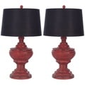 Safavieh Lighting 29-inch Heritage Red Table Lamps (Set of 2)