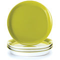Rachael Ray 'Round and Square' 4-piece Green Apple Dinner Plate Set