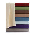 Tribeca Living Luxury Solid Flannel Deep Pocket Sheet Set