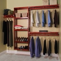 John Louis Home Collection Deep Simplicity Red Mahogany 12-inch Closet System