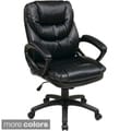Office Star Products 'Work Smart' Faux Leather High Back Chair 