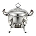 FortheChef Hamilton 5 Qt. Round Stainless Steel Chafer