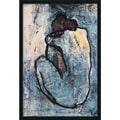 Pablo Picasso 'The Blue Nude (Seated Nude), 1902' 25 x 37-inch Framed Art Print with Gel Coated Finish