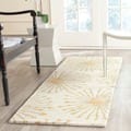 Safavieh Handmade Bella Beige/ Gold Wool Rug (2'3 x 7')
