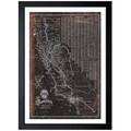 Oliver Gal 'Southern Pacific California Roadrail Map 1901' Framed Print Art