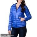 Leonardo Women's Hooded Faux Down Quilted Jacket