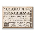 Kitchen Rules' Oversized Typographic Ready to Hang Wall Plaque