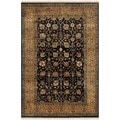Safavieh Hand-knotted Ganges River Black/ Gold Wool Rug (4' x 6')