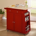 Simple Living Red Sonoma Kitchen Cart