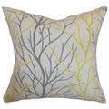 Fderik Trees Down Filled Throw Pillow Canary