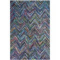 Safavieh Handmade Nantucket Blue/ Multi Cotton Rug (3' x 5')