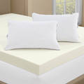 Serta 4-inch Memory Foam Mattress Topper with 2 Memory Foam Pillows