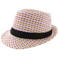 Faddism Women's Fashion Fedora Hat in Multicolor