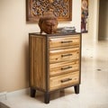 Luna Acacia Wood 4-drawer Chest by Christopher Knight Home