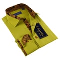 Rashbi Men's Yellow Long Sleeve Dress Shirt