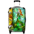 iKase Ivy Mermaid Art 24-inch Hardside Spinner Upright Suitcase