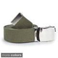 Unisex Solid Canvas Web Belt