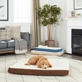 Furhaven Sherpa and Suede Deluxe Orthopedic Pet Bed