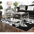 Furniture of America Mishie Contemporary Glass Top Coffee Table
